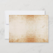 Cartes de mariage crânes RSVP Roses Rustiques (Dos)