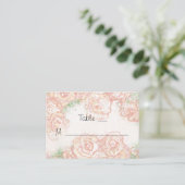 Cartes de Mariage Crème et Roses Roses Roses Roses (Debout devant)