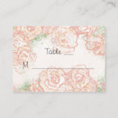 Cartes de Mariage Crème et Roses Roses Roses Roses (Dos)