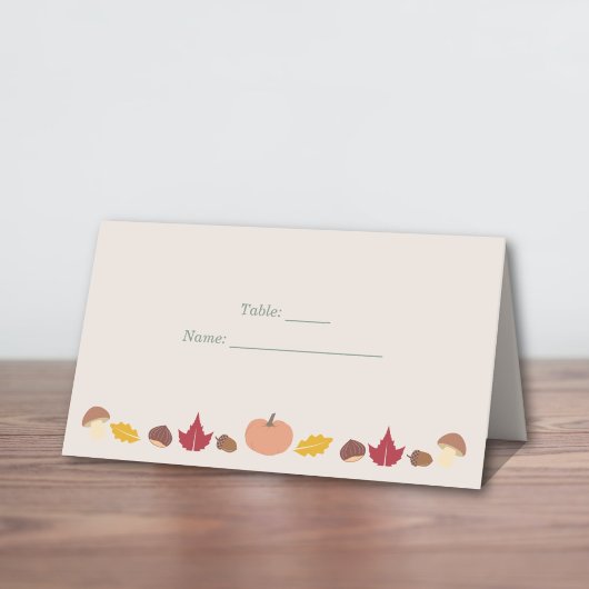 Cartes de Mariage de automne et de couronnes
