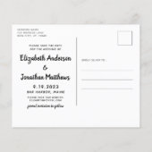 Cartes de Mariage de Chien Enregistrer la Date de (Dos)