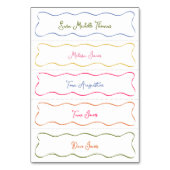 Cartes de Mariage de couleur Curvy à main mince (Par défaut)