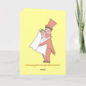 Cartes de mariage de félicitations de nouveaux (Dos)