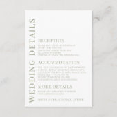 Cartes de mariage de fleur sauvage rose pâle et ve (Devant)