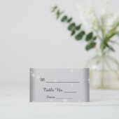 Cartes de Mariage de Flocon de neige blanc et arge (Debout devant)