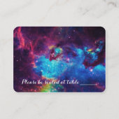 Cartes de Mariage de Galaxy colorées (Dos)