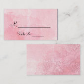 Cartes de Mariage de l'aquarelle de fleurs bleues (Devant / Derrière)