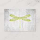 Cartes de Mariage de libellules vertes (Dos)