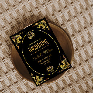 Cartes de Mariage De Luxe Et Élégante Invitation