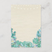 Cartes de mariage de menthe de logement de (Dos)