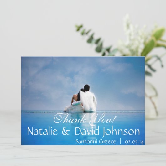 CARTES DE MARIAGE DE MERCI (Debout devant)