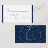 Cartes de Mariage de nuit Constellation Sky (Devant / Derrière)