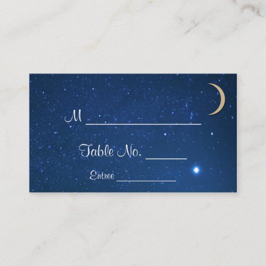 Cartes de Mariage de nuit Starry (Devant)