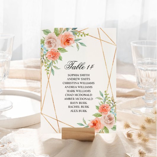Cartes de Mariage de tableau de bord rose et or