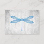 Cartes de Mariage des libellules bleues (Dos)
