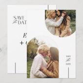 Cartes de mariage 'Double Arch Save the Date' (Devant / Derrière)
