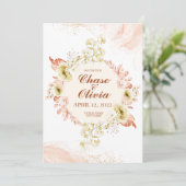 Cartes de mariage élégantes 'Save the Date' (Debout devant)