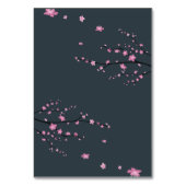 Cartes de Mariage en fleurs de cerisier foncé (Dos)