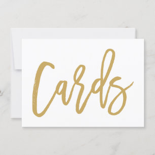 Cartes de mariage en or lettres à la main chic Imp