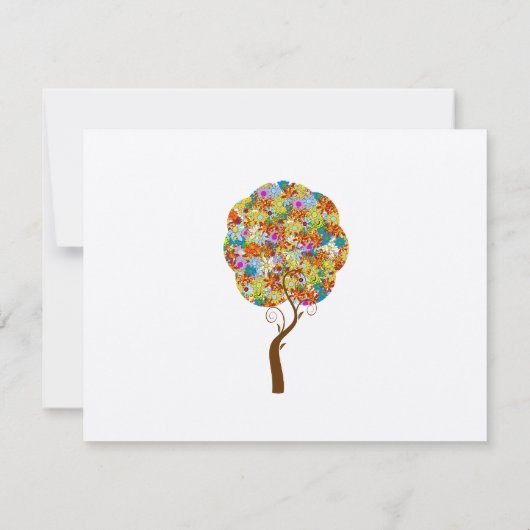 Cartes de Mariage Enchanted Forest Tree (Dos)