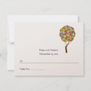 Cartes de Mariage Enchanted Forest Tree