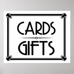 CARTES DE MARIAGE ET CADEAUX Art Déco SIGNE
