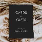 Cartes de mariage et Cadeaux Noirs,