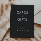 Cartes de mariage et Cadeaux Noirs,