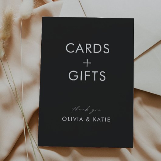 Cartes de mariage et Cadeaux Noirs,