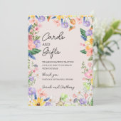 Cartes de mariage et cartes cadeaux fleurs sauvage (Debout devant)