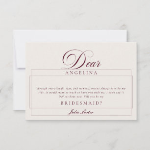Cartes de mariage et demoiselles d'honneur classiq
