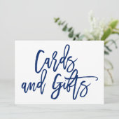 Cartes de Mariage et Panneau de Cadeaux Lettré à l (Debout devant)