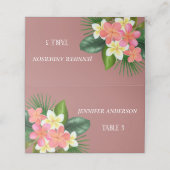 Cartes de mariage Fleur de Rose de Canyon Minimali (Extérieur déplié)