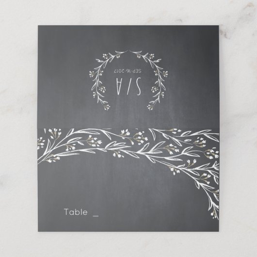 Cartes de mariage fleuris (Extérieur déplié)