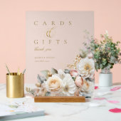 Cartes de mariage Floral Drama Cadeaux Blue ID1022 (Mariage)