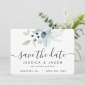 Cartes de mariage florales aquarelles 'Save The Da (Debout devant)