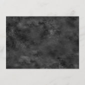 Cartes de mariage florales gothiques avec pochette (Dos)