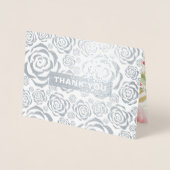 Cartes de mariage florales Merci de luxe (Devant)