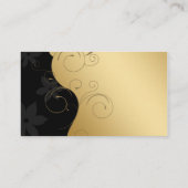 Cartes de Mariage Gold-Black de luxe (Dos)