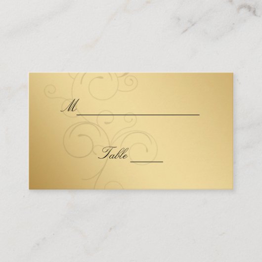 Cartes de Mariage Gold-Black de luxe (Devant)