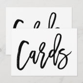 Cartes de mariage imprimées avec une écriture chic (Devant / Derrière)
