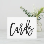 Cartes de mariage imprimées avec une écriture chic (Debout devant)