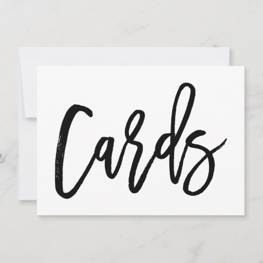 Cartes de mariage imprimées avec une écriture chic (Devant)