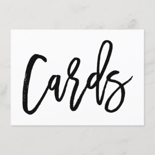 Cartes de mariage imprimées avec une écriture chic