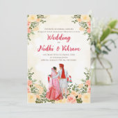Cartes de mariage indien & invitations de mariage  (Debout devant)