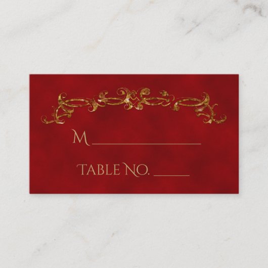 Cartes de Mariage indiennes Red et Gold Peacock (Devant)