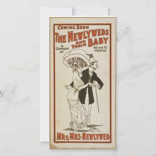 Cartes de mariage Jeunes mariés (Devant)