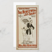 Cartes de mariage Jeunes mariés (Devant / Derrière)