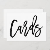 Cartes de Mariage Lettrées à la Main Chic à Imprim (Devant / Derrière)