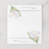 Cartes de mariage - Lys calla blanc (Extérieur déplié)
